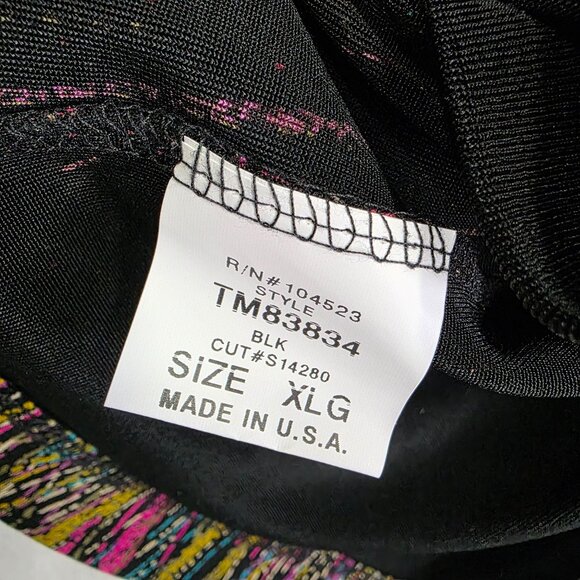 Womens 2 Pc Mark Singer Softwear Multicolor Open Front Blazer & Tank Top Size XL - Picture 4 of 13